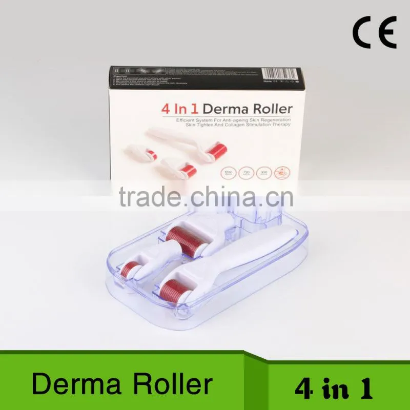 4 in 1 300/720/1200 skin lifting microneedling system massage roller with disinfecting zone L013C