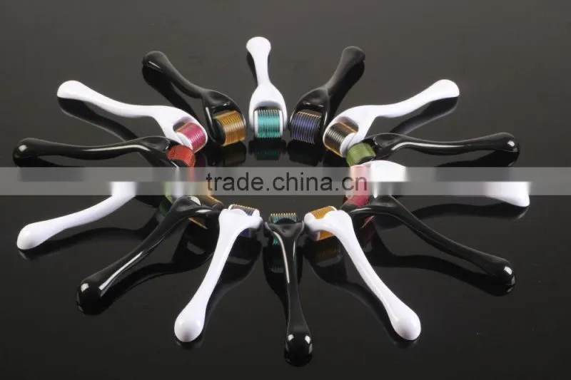 540 Titanium Crystal Handle Facial Skin Rolle for Skin Rejuvenation