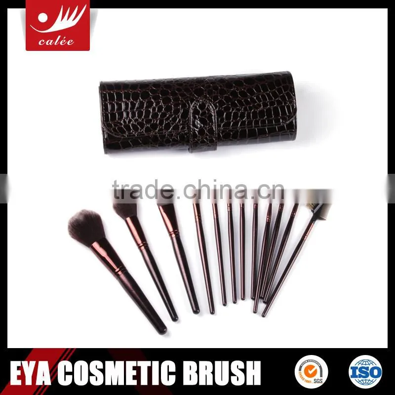12pcs hot sale nylon hair make up travel brush set