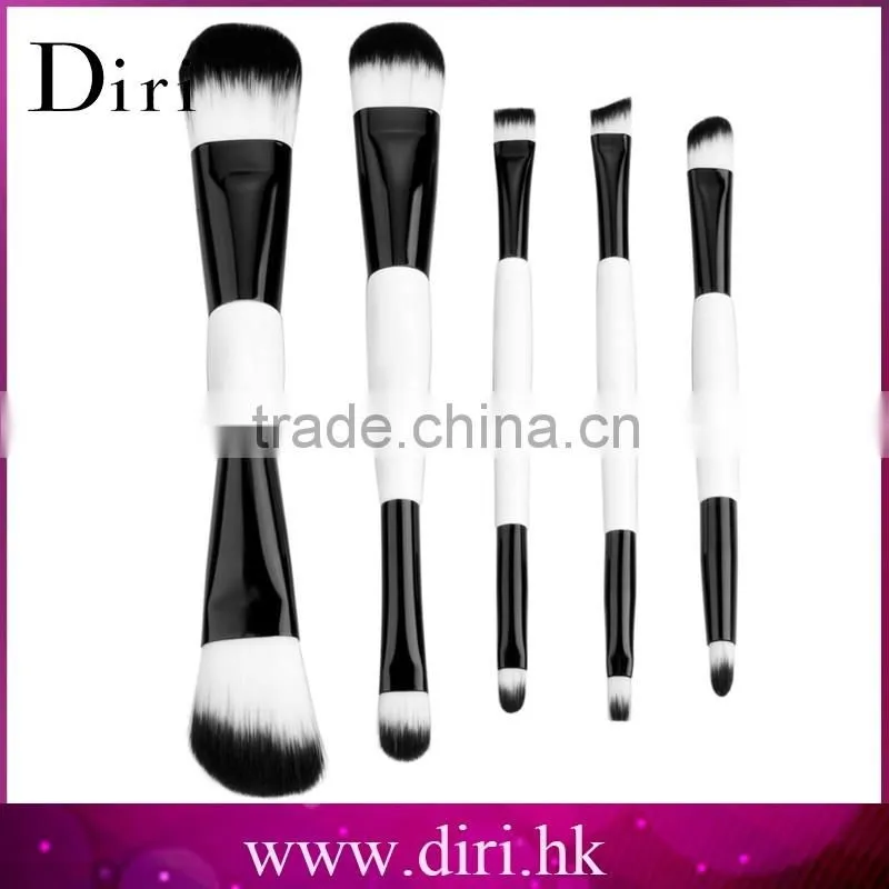 Supper Quality 5pcs Cosmetic Double End Synthetic Hair Makeup Brushes Set
