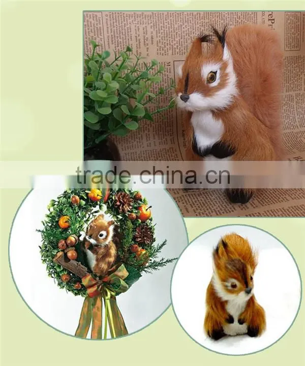 Christmas decoration fake squirrel plush animals tree decoration