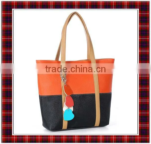 Candy Color Handbag, Lady's Tote, Alibaba Handbag, Bicolorable Handbag, PU Leather Handbag, Evening Bag (BCC034)
