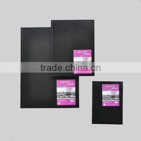 Black sketch paper artist's sketch book/sketch pad