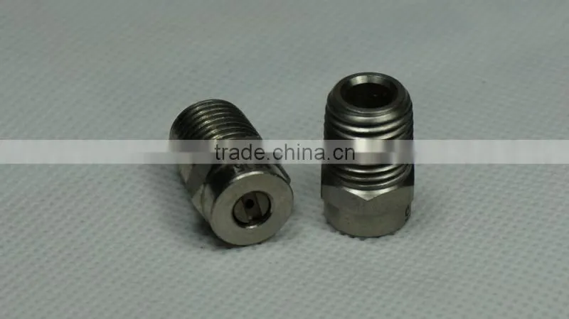 "1/4"sewer nozzle internal flow diverter