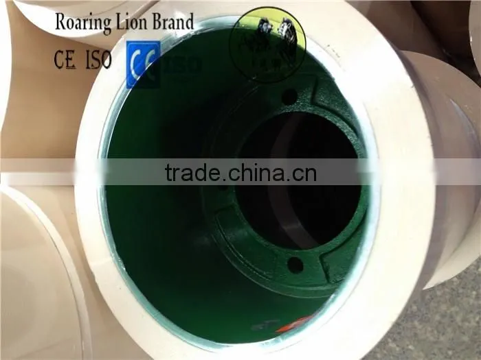 8" White Rice Husk Rubber Roller