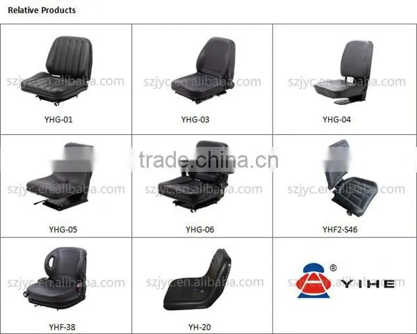 Tractor Seat Black Pan Seat YY7