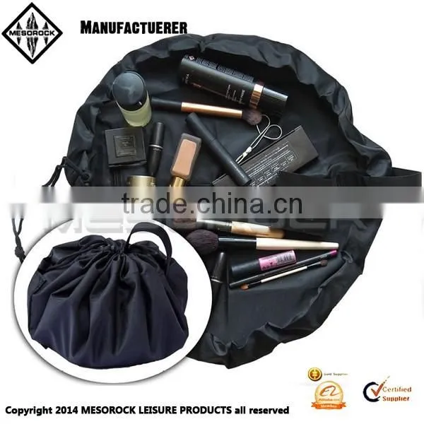 Travel storage bag cosmetic cinch bag