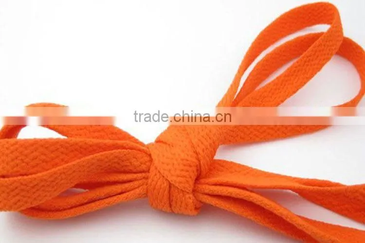 Cheapest colorful offer flat shoelace ,various color,Welcome OEM