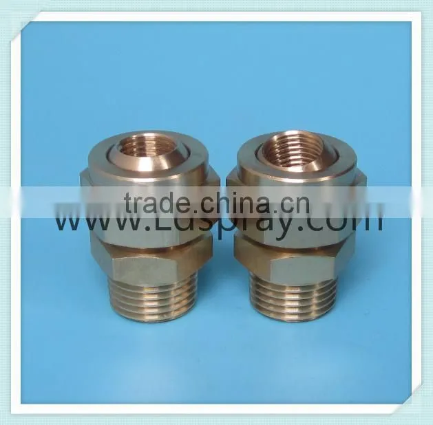 Brass adapter connect spray adjustable ball nozzle