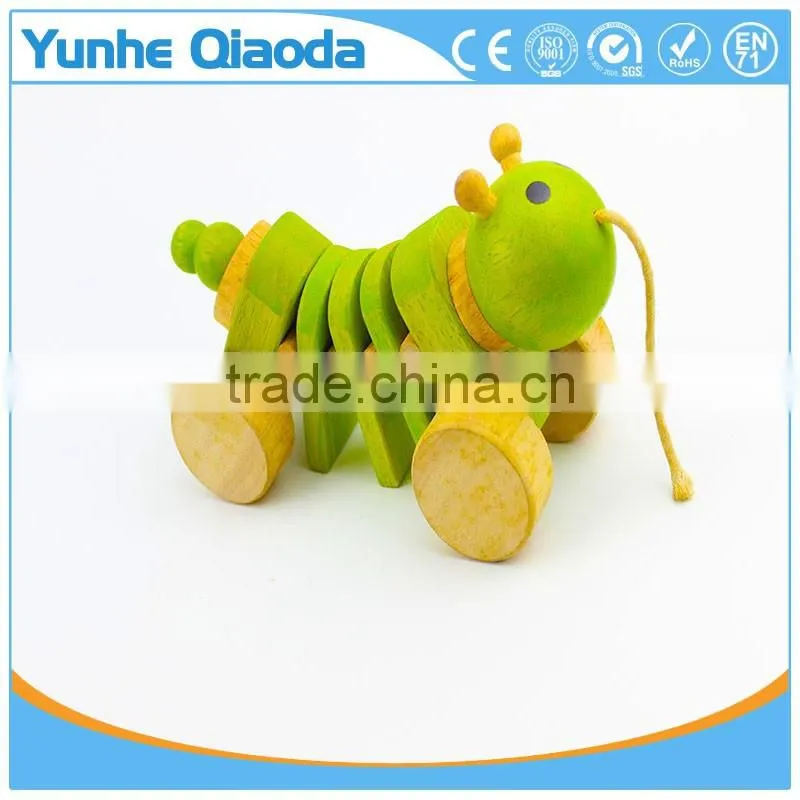 Pull Along insect Wooden Toy wiggles as you pull they make a clicking sound and make a fun baby