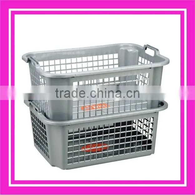 plastic stackable basket / collapsible basket
