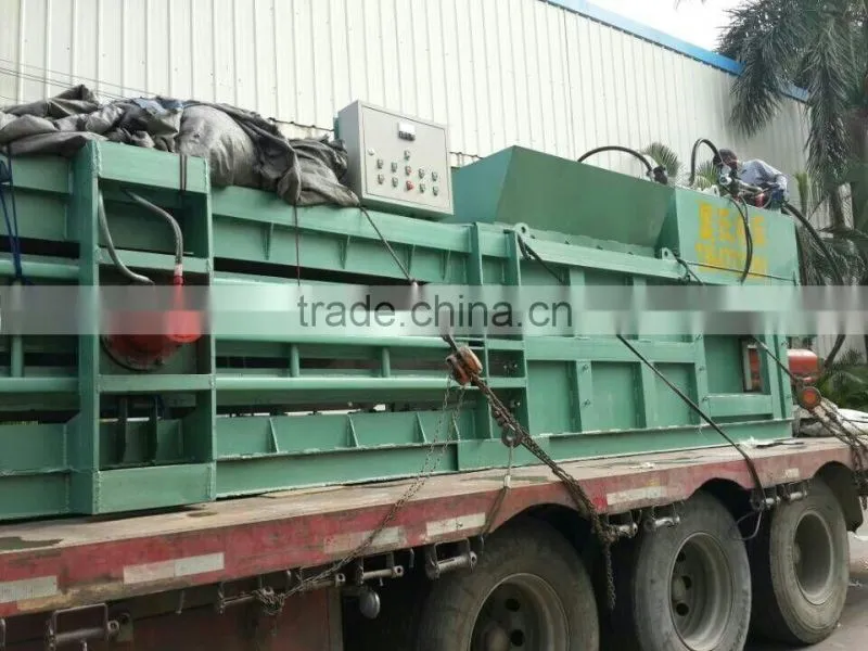 Hot selling hydraulic horizontal waste paper baler, cardboard baling press machine