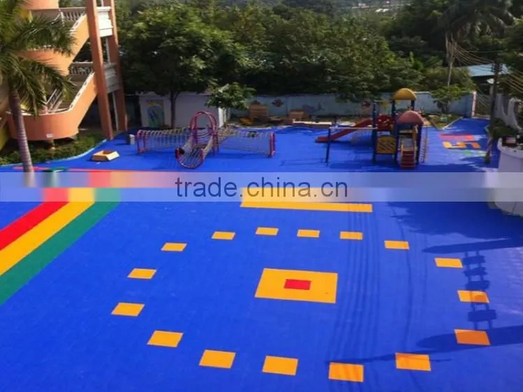 stylish interlocking sport flooring for playground, kindergarten