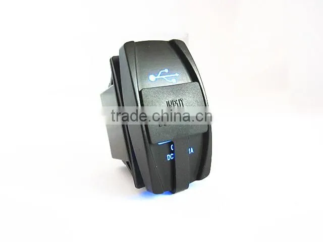 Car Marine DC12V 24V 36V Female USB Socket Carling Switch Style