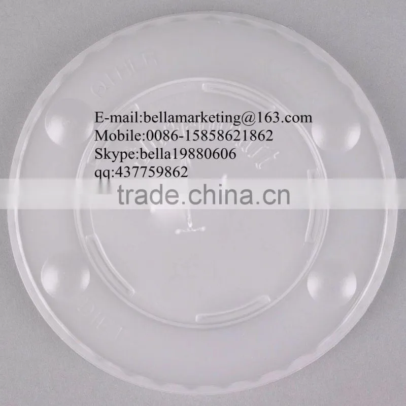 Manufacturer Plastic PS Flat Lid for Beverage Cup Disposable Use