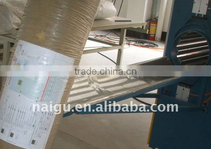 (NG-05R) PU foam mattress roll wrapper machine