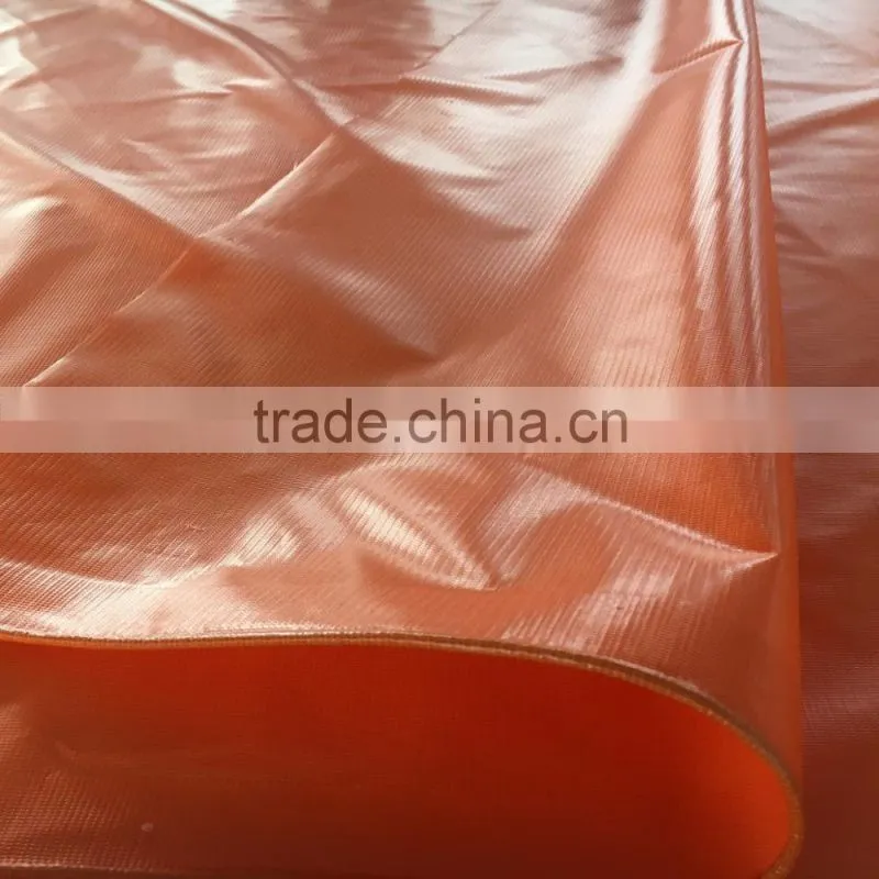 fire resistant pvc tarpaulin, orange color tarpaulin, UV treated tarpaulin