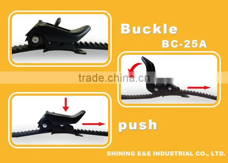 BC25A-BL15A Micro Adjustable Skate Buckles Plastic Strap