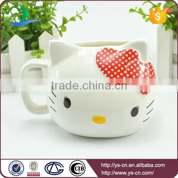 Cute Red Hello Kitty Creative Ceramic cup Wholesale