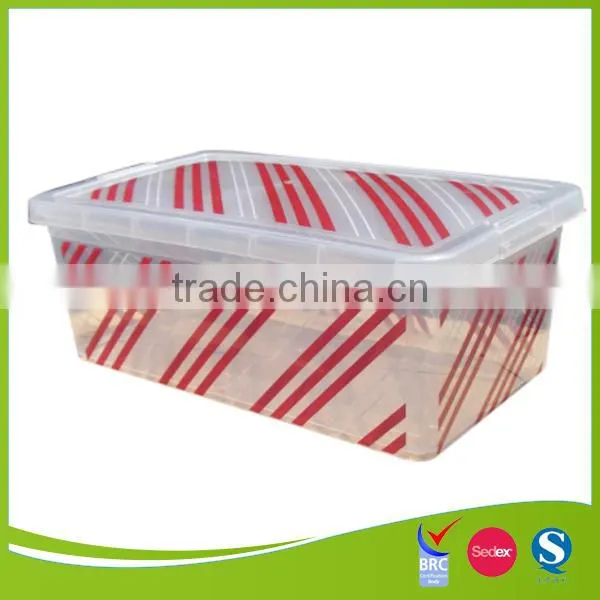 transparent clear plastic shoe box