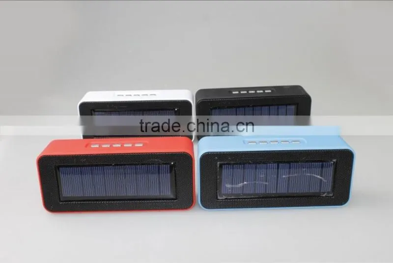 New Arrive Outdoor solar panels charge Bluetooth speaker solar waterproof stereo speaker
