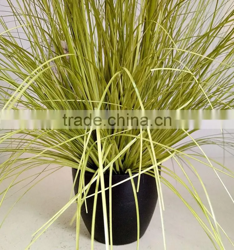 decorative artificial small potted onion grass plant