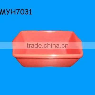 2012 new fashion terracotta colored salt or sugar dish