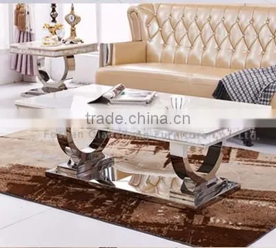 Italian style luxury hotel white marble console table