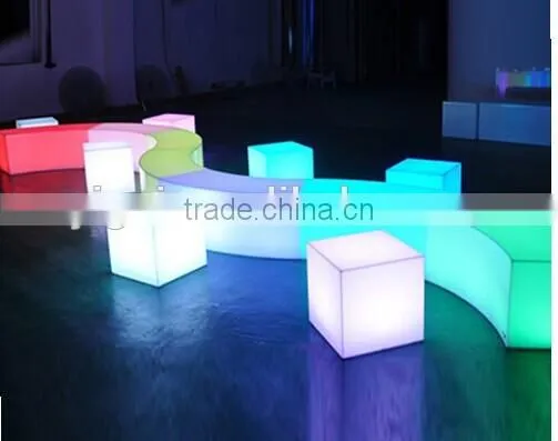 waterproof IP 65 LED cube/led stool/led nightclub furniture