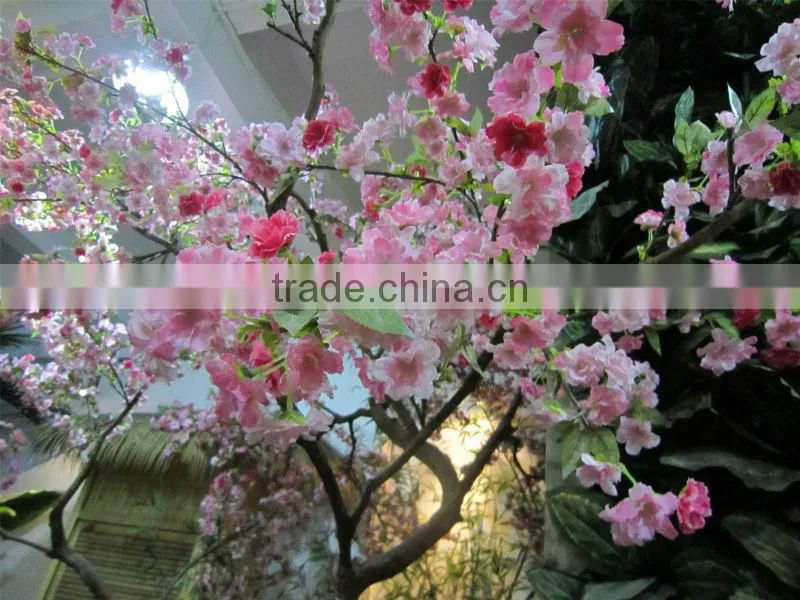 2014 hot sale artificial peach blossom trees