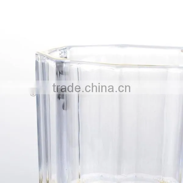 Hot machine made embossed wiskey glass