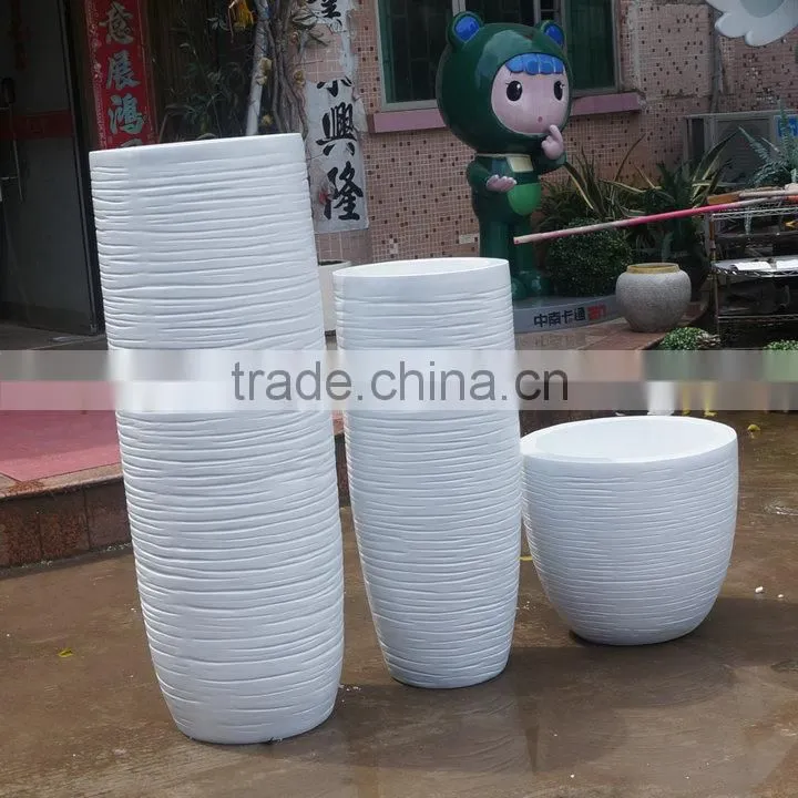 Customized made fiberglass flowerpot
