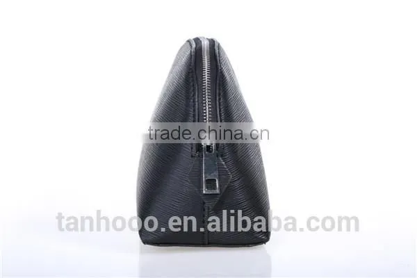 sexy women real leather travel cosmetic bag, beautiful cosmetic bag for women