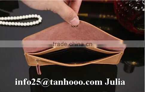 Handmade leather wallet/women slim wallet money clip