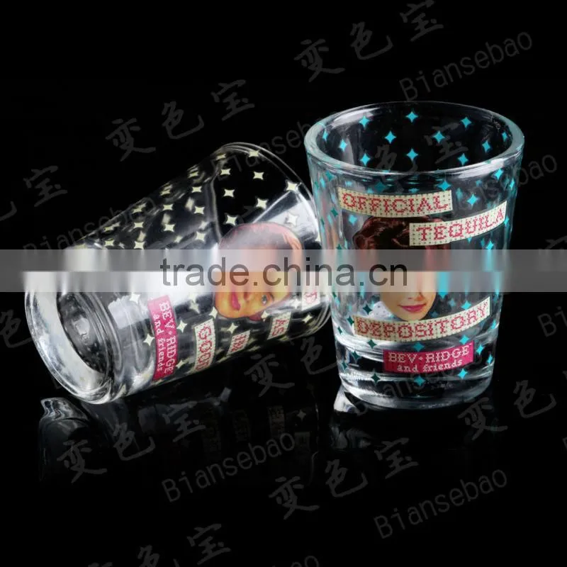 cold color changing shot glass cup