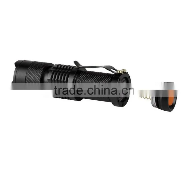 High quality Tactical Power LED 3 mode Focus Flashlight