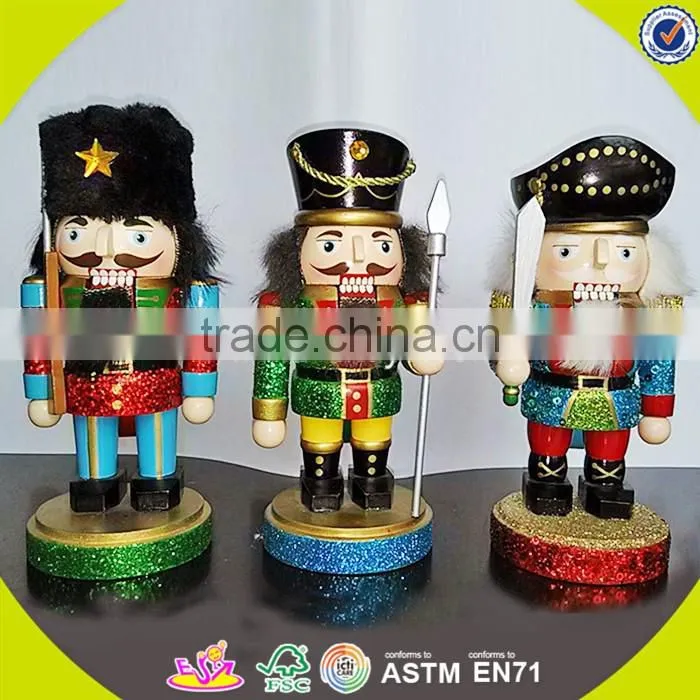 Wholesale best household decoration wooden nutcracker,delicate wooden nutcracker for kids,best gift nutcracker W02A005