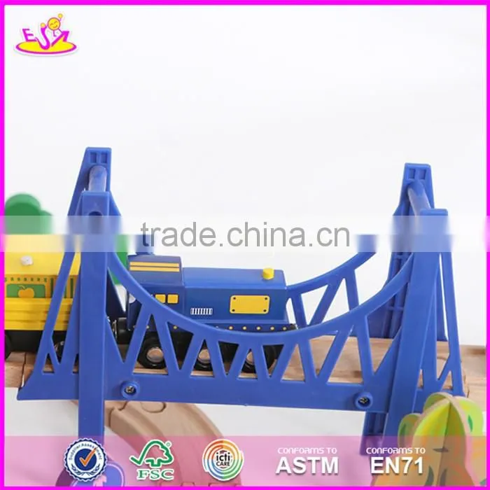 2017 Top fashion funny children activity toys wooden train tracks toys W04C066