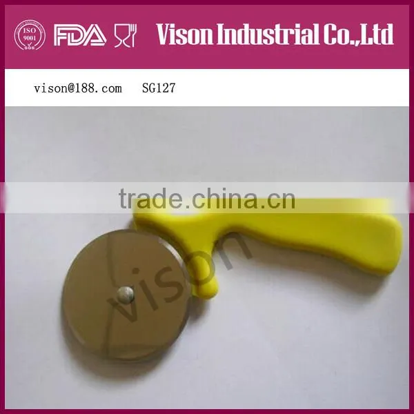 Round stainless steel pizza knife, pizza cutter, pizza wheel (SG36)