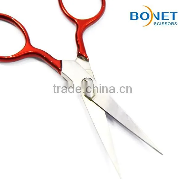 S16003R Stainless steel tailor scissors with handle painting mini sewing kit scissors