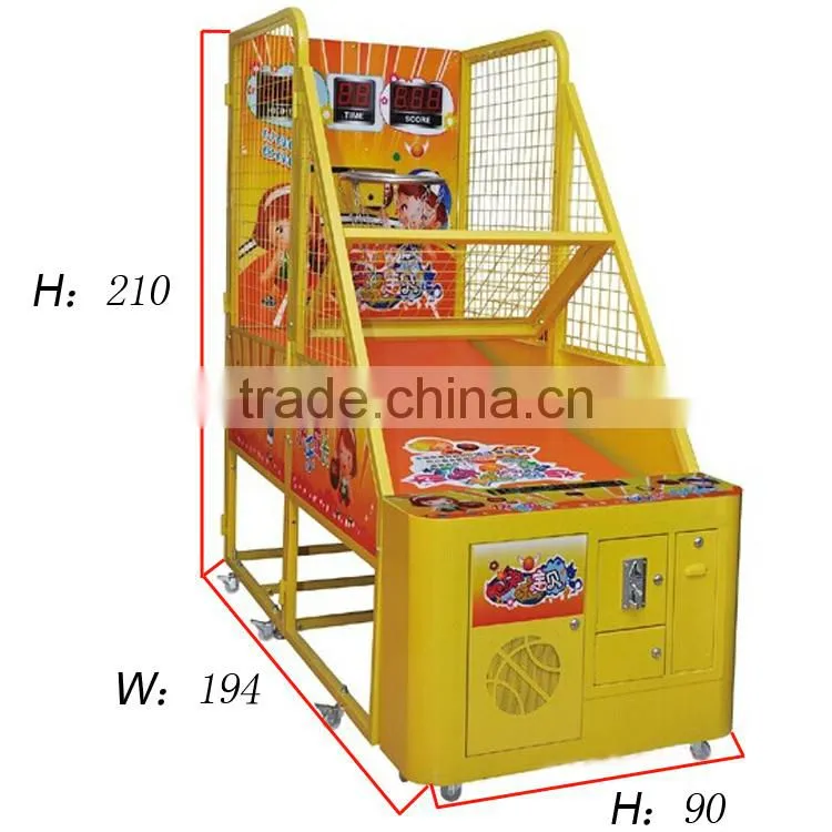 2015 cheap hot sell Coin Operated basketball arcade game machine for sale DFLB-2