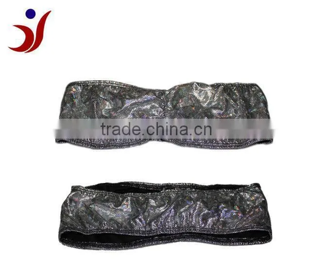 fashionable luxury silver tube top bra hot selling pattern (accept OEM)