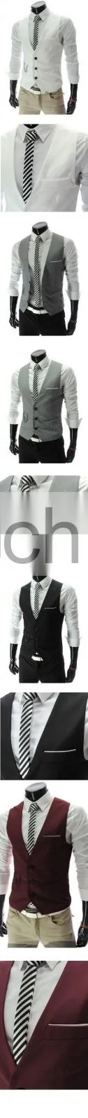 2016 Spring new men korean fashion slim waistcoat men vest western style suit