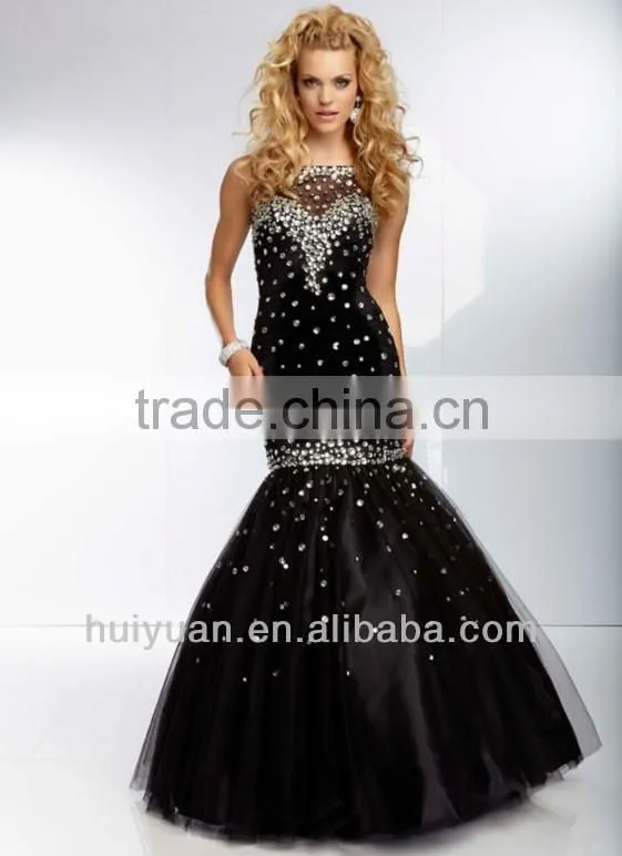 Mermaid Lace Illusion Neckline Cap Sleeves Beaded Clearance Prom Dresses