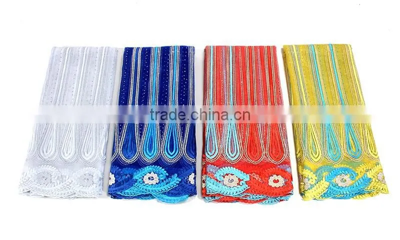 Hottest Latest African Lace Fabric 2016 Many Colors Malaysia Lace Embroidery Fabric