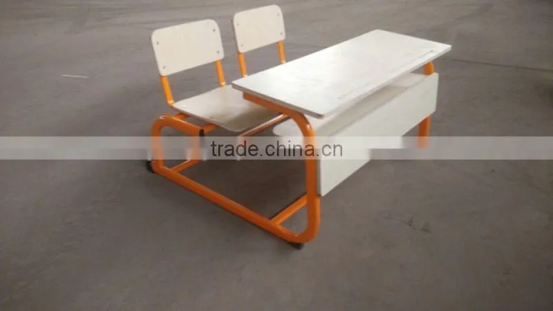 2016 new modern design hot selling double plywood Connected school set