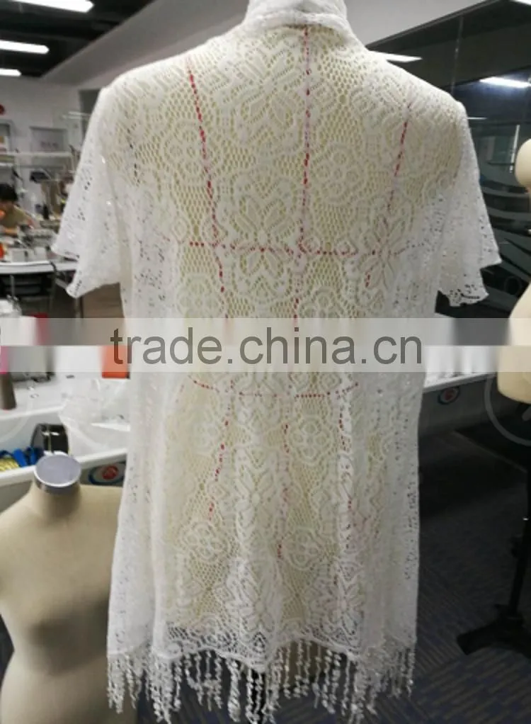 Most fashion latest net designs white female polyester blouse for sale