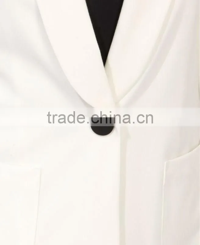Longline Single Button Blazer