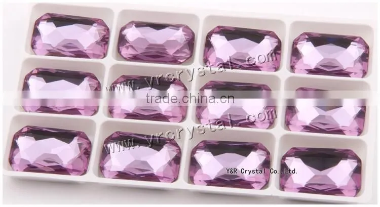 crystal sew on rhinestones claw octagon stone shape for garment decoration