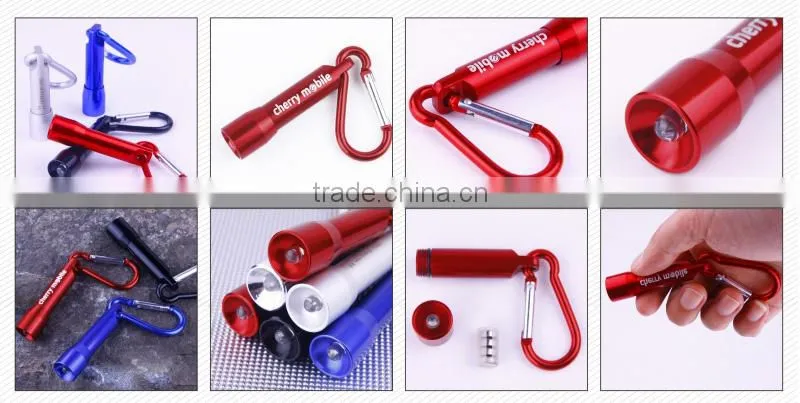 aluminium carabiner flashlight
